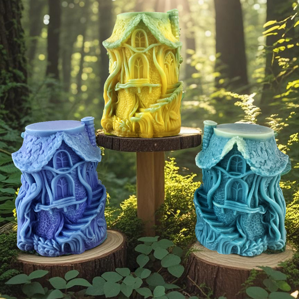 Candle Making Vinings - 3D Vines House Silicone Candle Mold