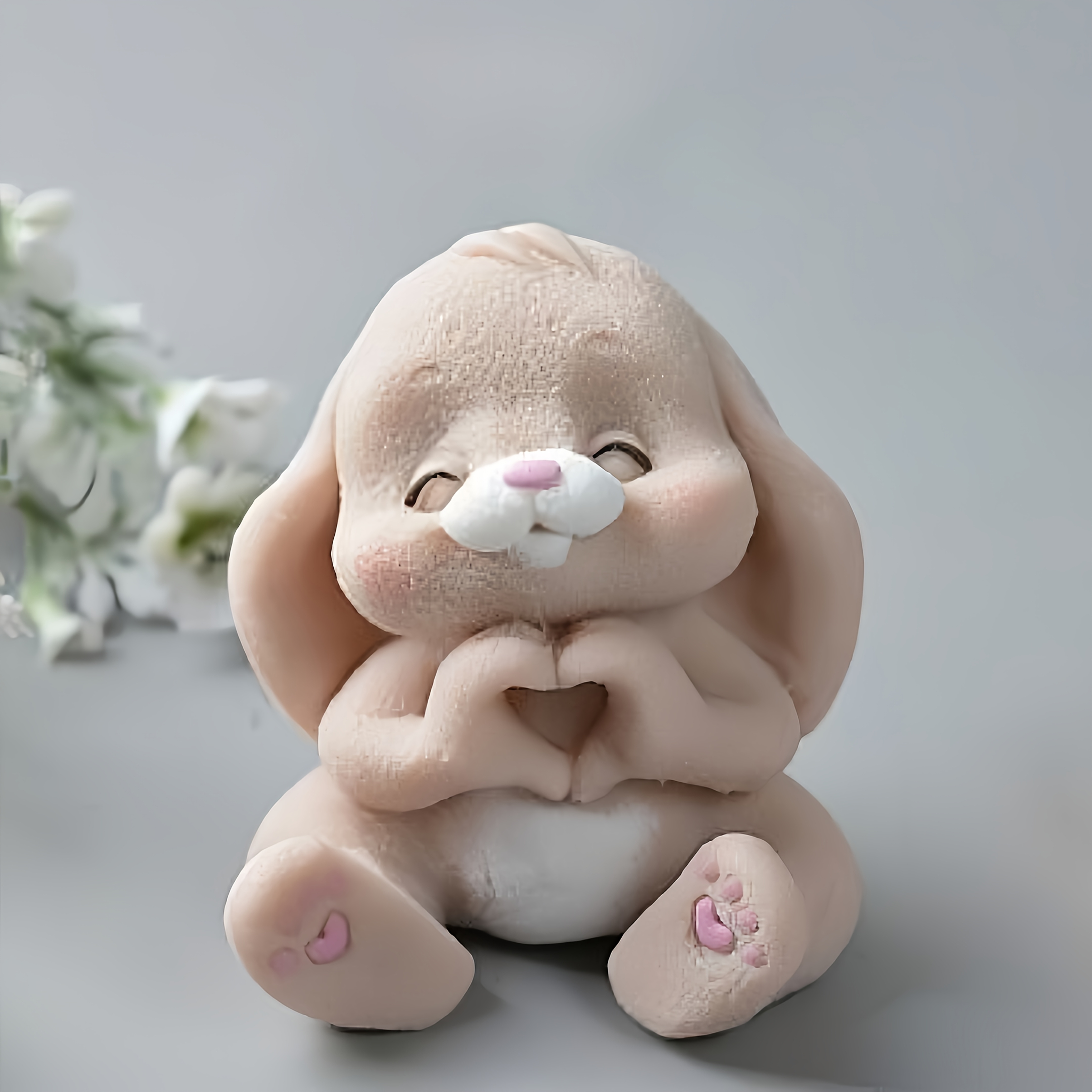 Candle Mold Silicone - 1pc Adorable Rabbit Resin Silicone Mold