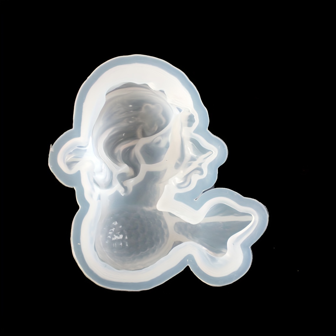 Candle Making Equipment - Cute Cartoon Mermaid Silicone Mold, 3D