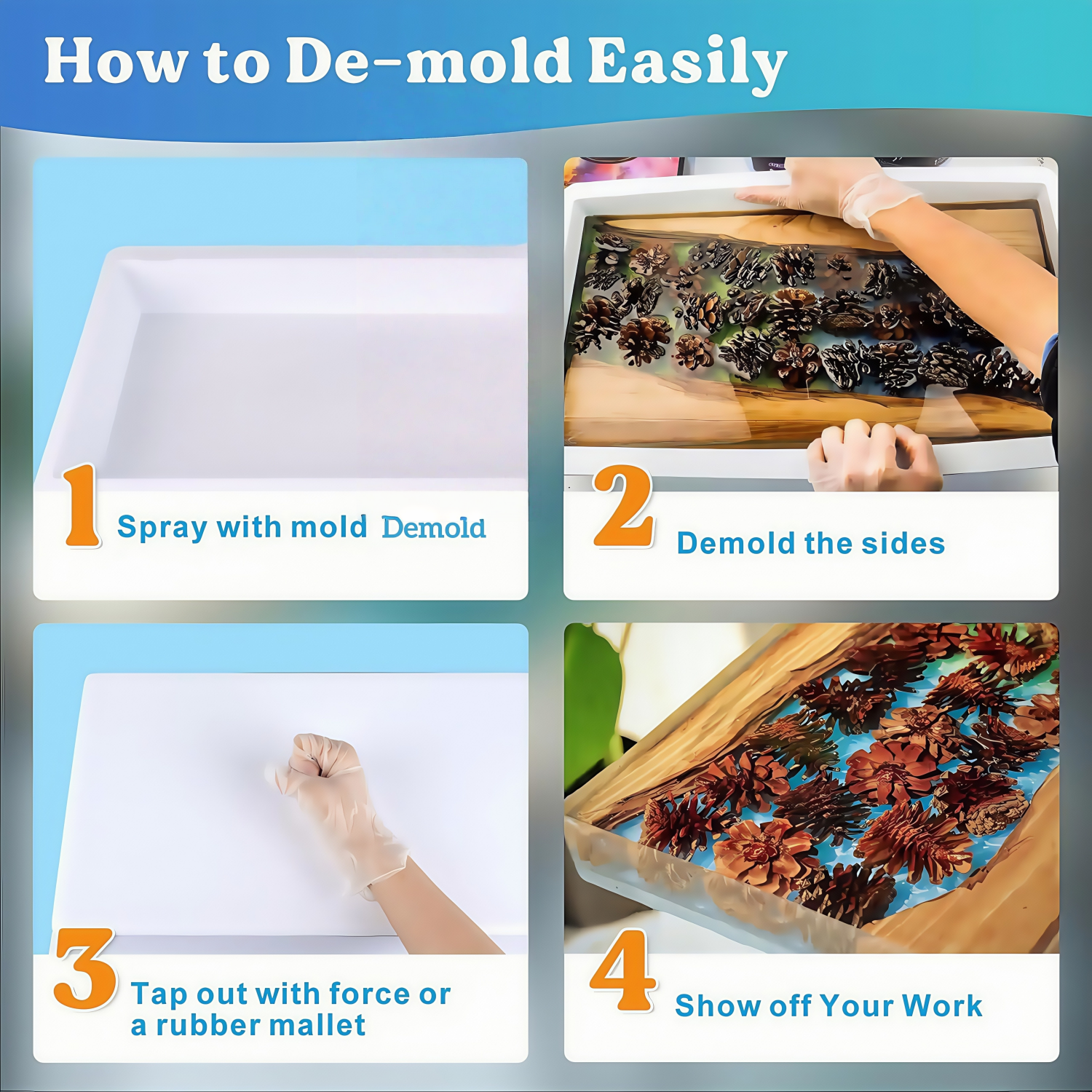 Epoxy Mold Demold Spray, Fast- - Candle Mold Silicone avis et prix