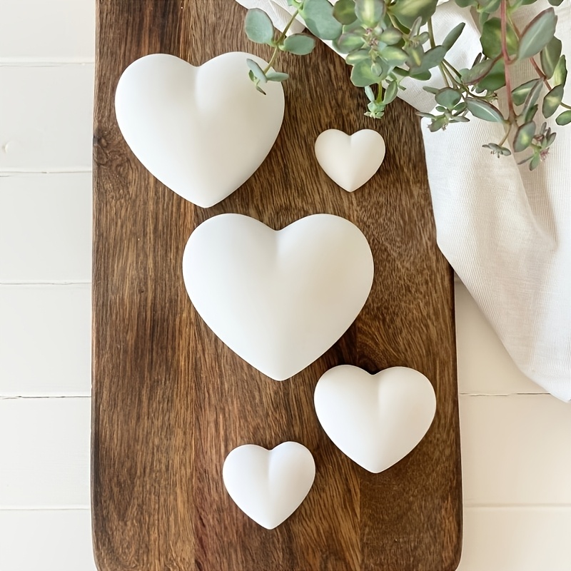 5pcs Heart-Shaped Gypsum Candl - Candle Making Design avis et prix