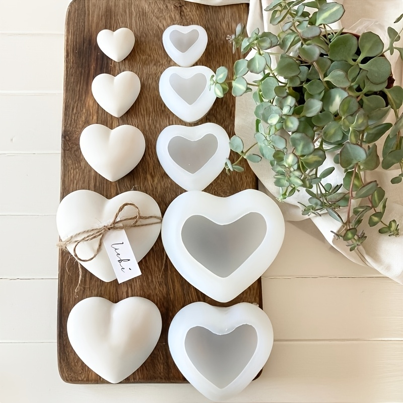 5pcs Heart-Shaped Gypsum Candl - Candle Making Design avis et prix