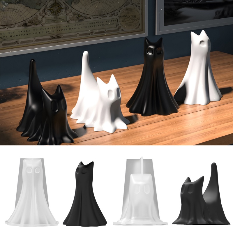 Ghost Cat Halloween Desktop Or - Candle Making Equipment avis et prix