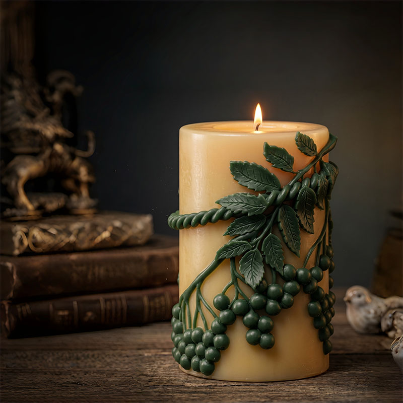 Vine Green Leaf Berry Relief-S - Candle Making Vinings avis et prix