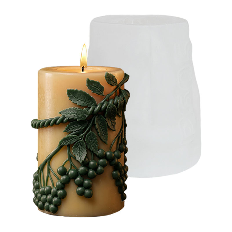 Vine Green Leaf Berry Relief-S - Candle Making Vinings avis et prix