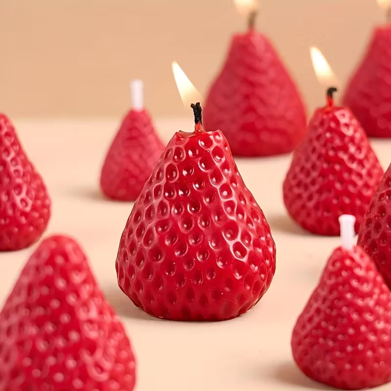 Strawberry Silicone Candle Mol - Candle Making Equipment avis et prix