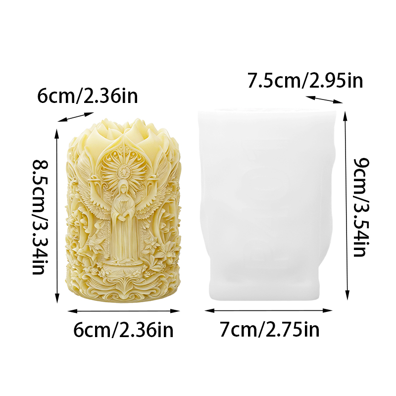 Angel and Flower Themed Candle - Candle Making Vinings avis et prix