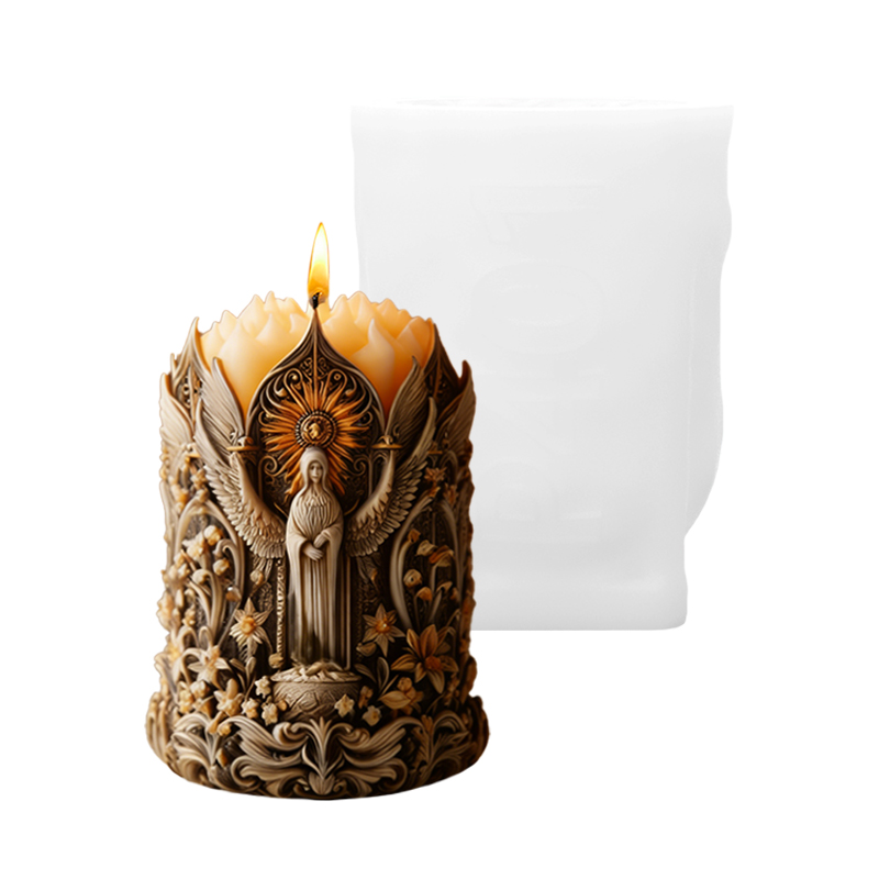 Angel and Flower Themed Candle - Candle Making Vinings avis et prix