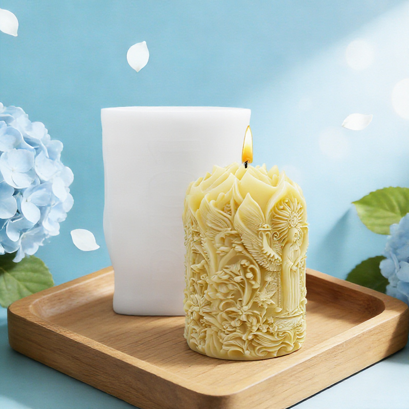 Angel and Flower Themed Candle - Candle Making Vinings avis et prix