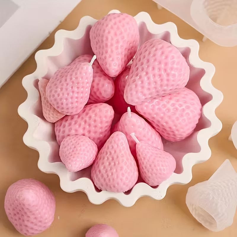 Strawberry Silicone Candle Mol - Candle Making Equipment avis et prix