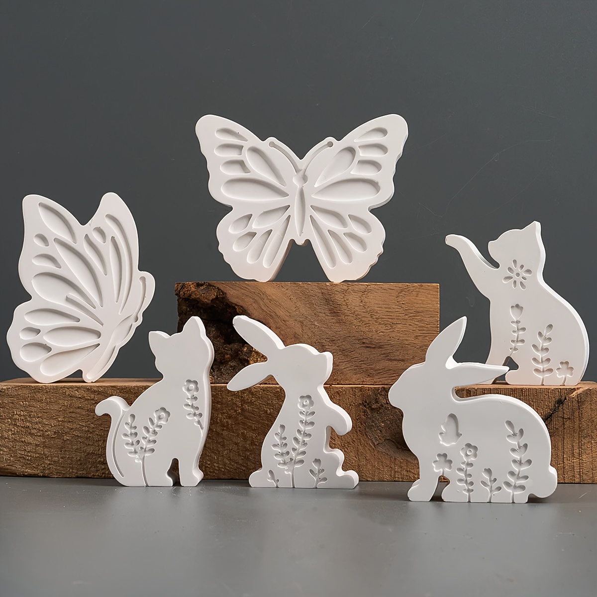 6pcs - 3D Rabbit and Kitten Si - Candle Making Equipment avis et prix