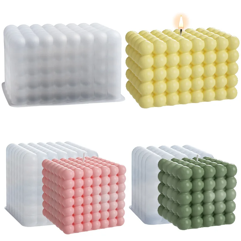 Large Bubble Cube Candles Sili - Candle Mold Silicone avis et prix