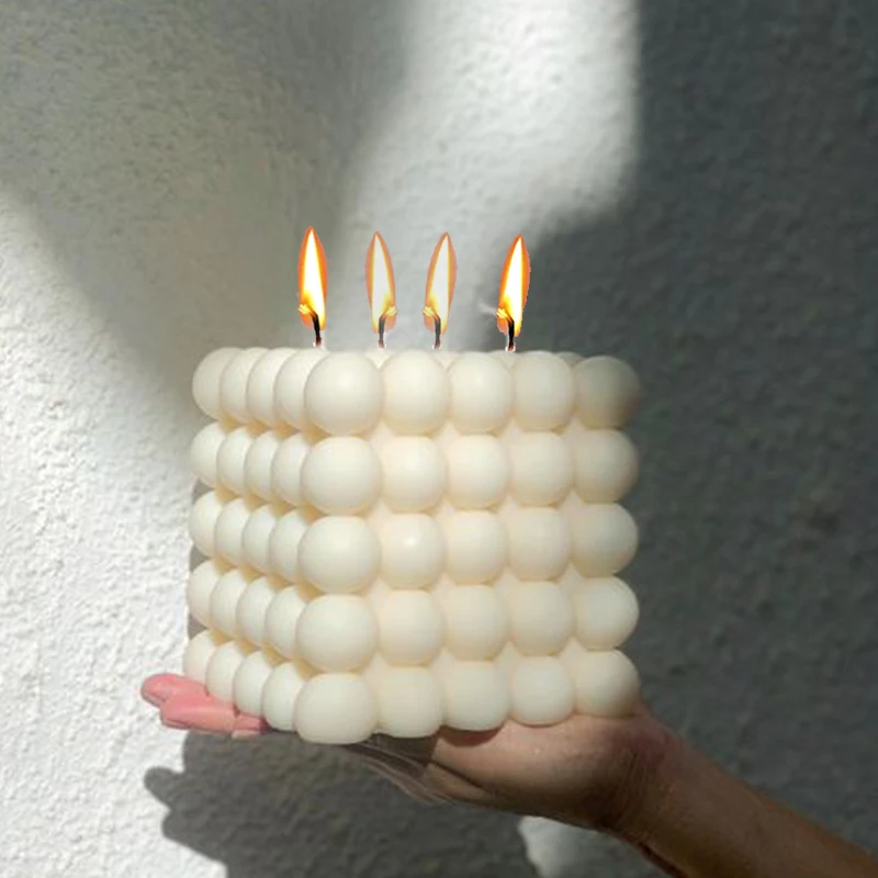 Large Bubble Cube Candles Sili - Candle Mold Silicone avis et prix