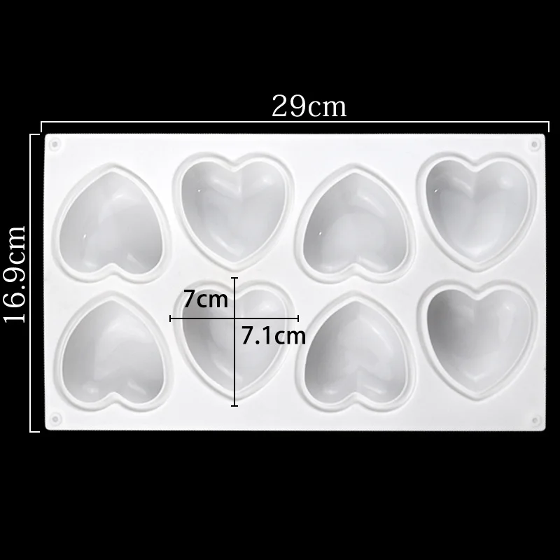 Love Heart Silicone Soap Mold  - Candle Making Equipment avis et prix