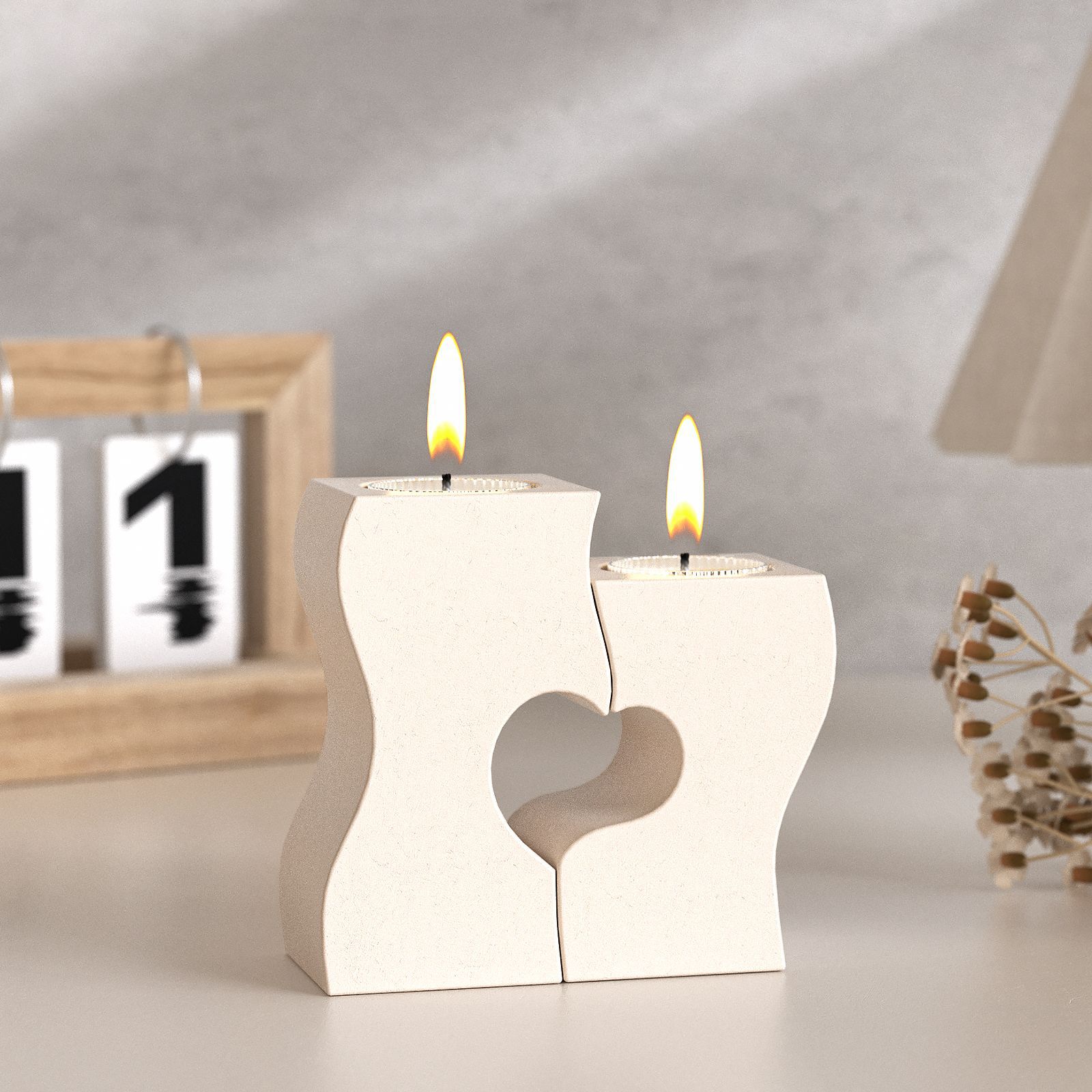 S Heart Candlestick Silicone M - Candle Making Moulds avis et prix