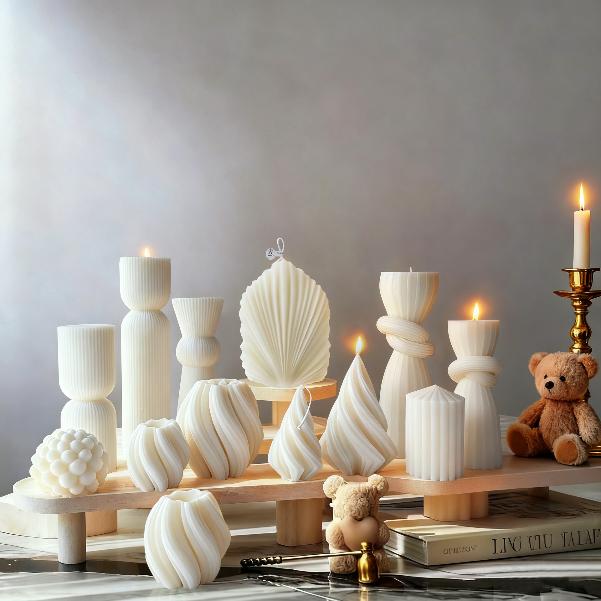 Nordic Minimalist White Scente - Candle Making Design avis et prix