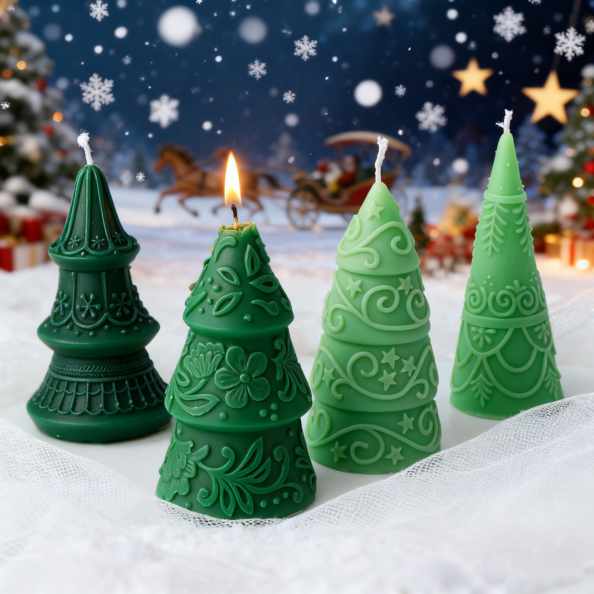 Vine Embossed  Christmas Tree  - Candle Making Vinings avis et prix