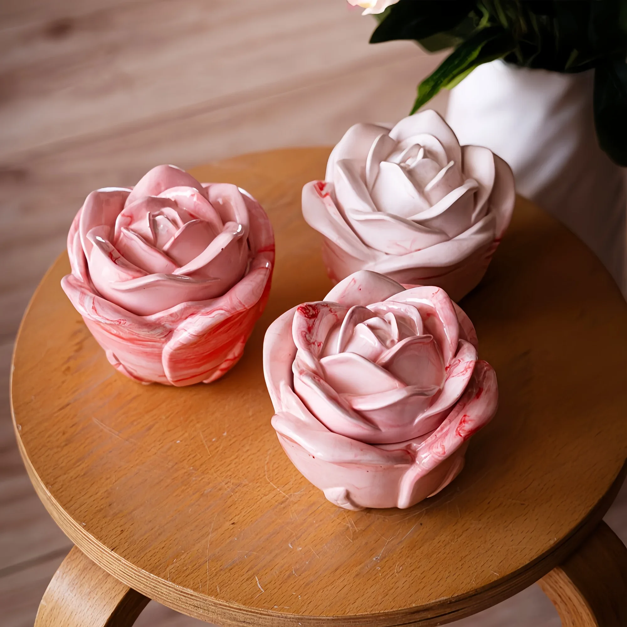 2-Piece Set Rose Shaped Silico - Candle Mold Silicone avis et prix
