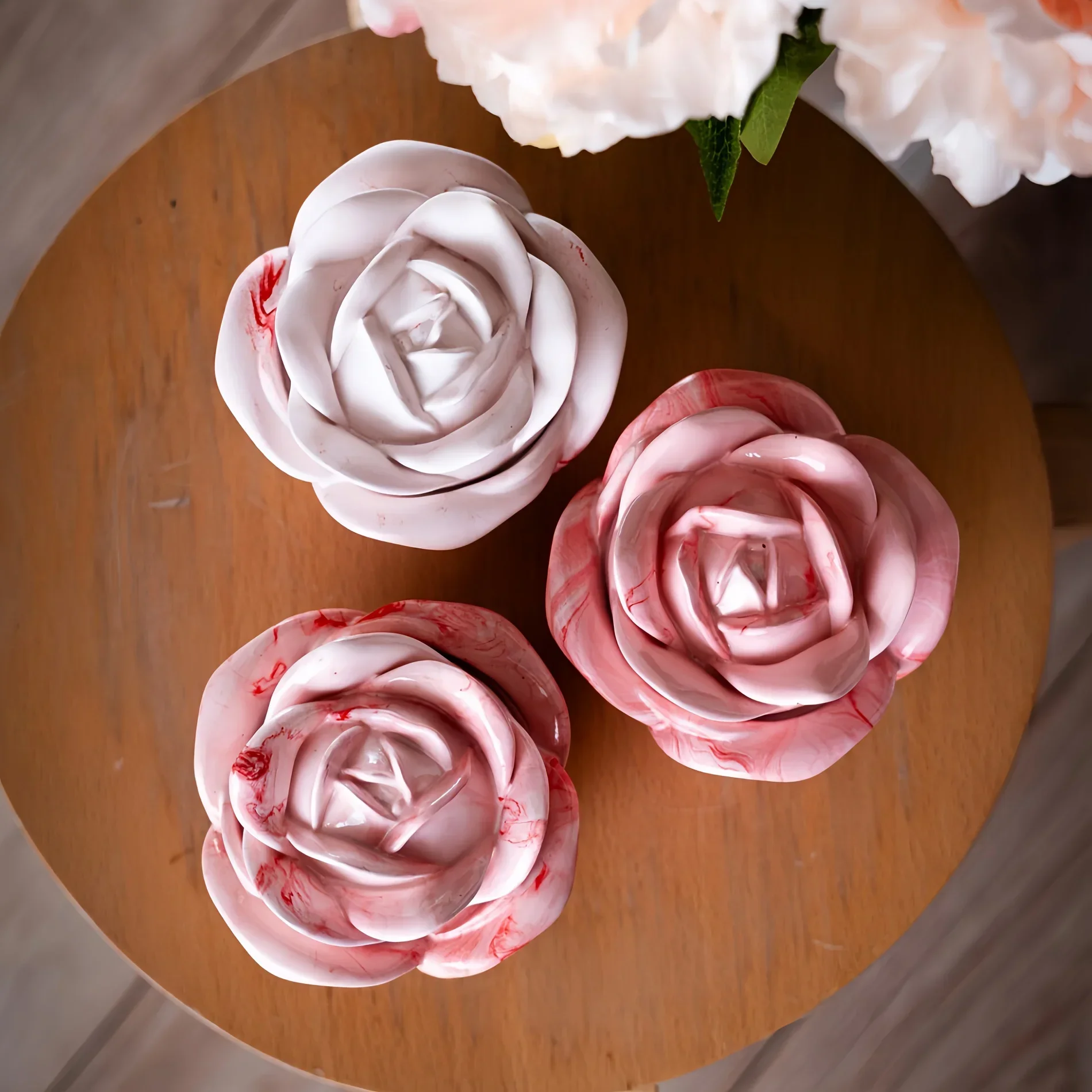 2-Piece Set Rose Shaped Silico - Candle Mold Silicone avis et prix