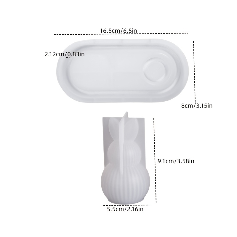 DIY Plaster Silicone Mold 2pcs - Candle Mold Silicone avis et prix