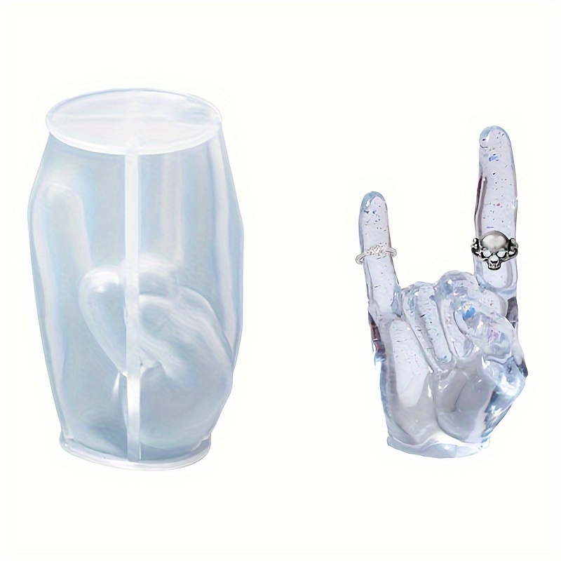 1pc Large Rock Gesture Silicon - Candle Making Equipment avis et prix