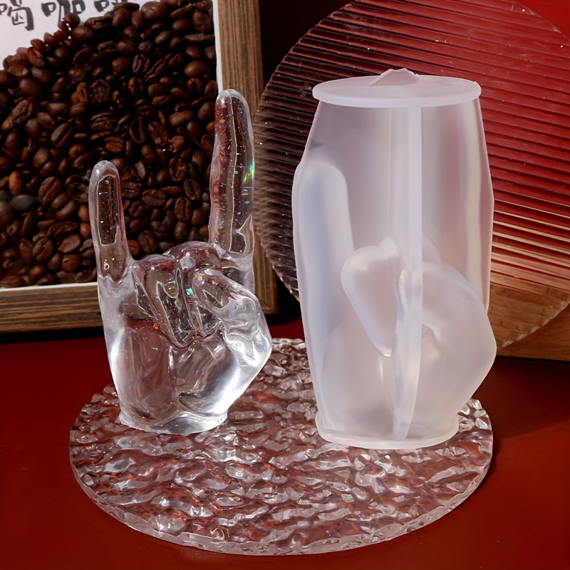 1pc Large Rock Gesture Silicon - Candle Making Equipment avis et prix