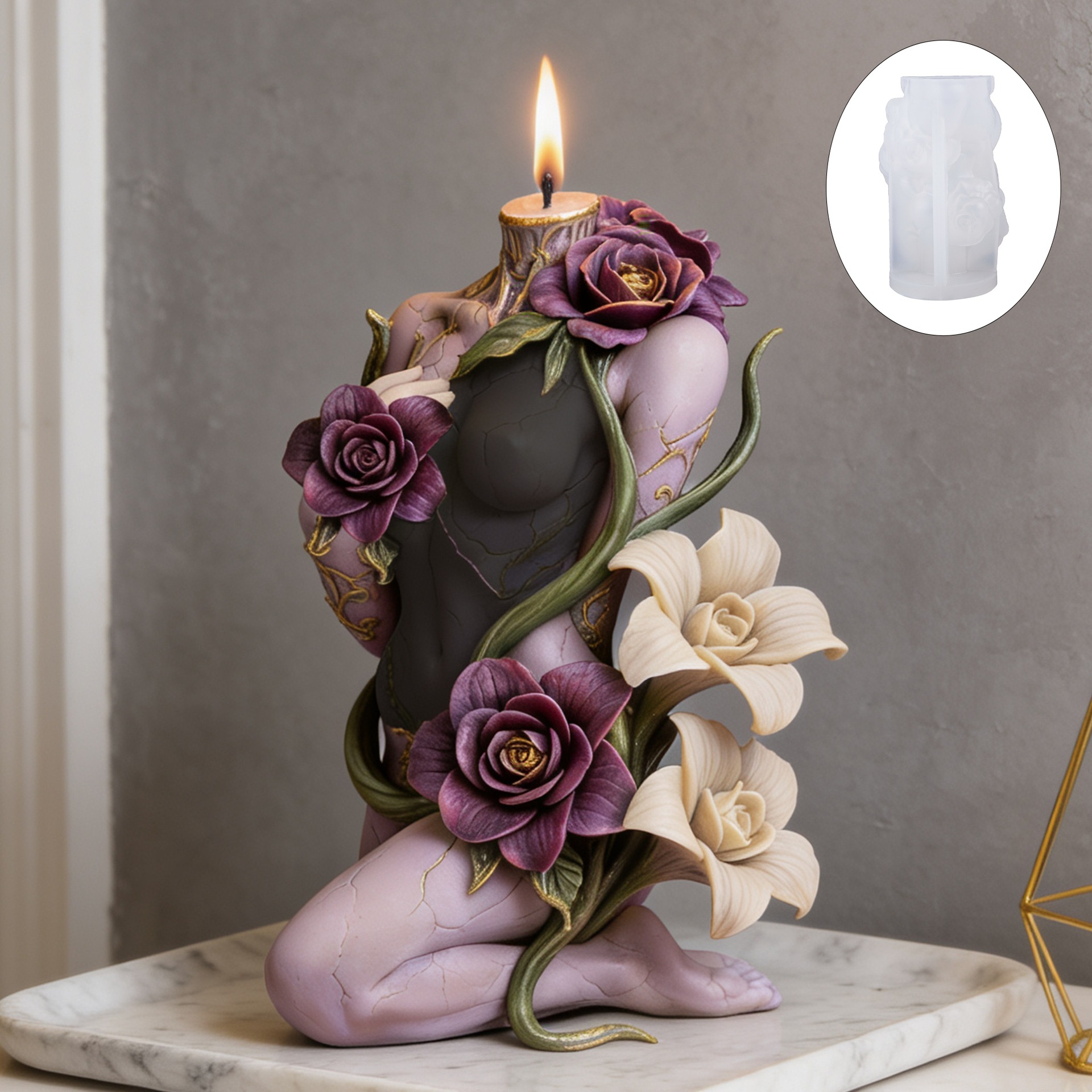 3d Flower Vine on Body Silicon - Candle Making Vinings avis et prix