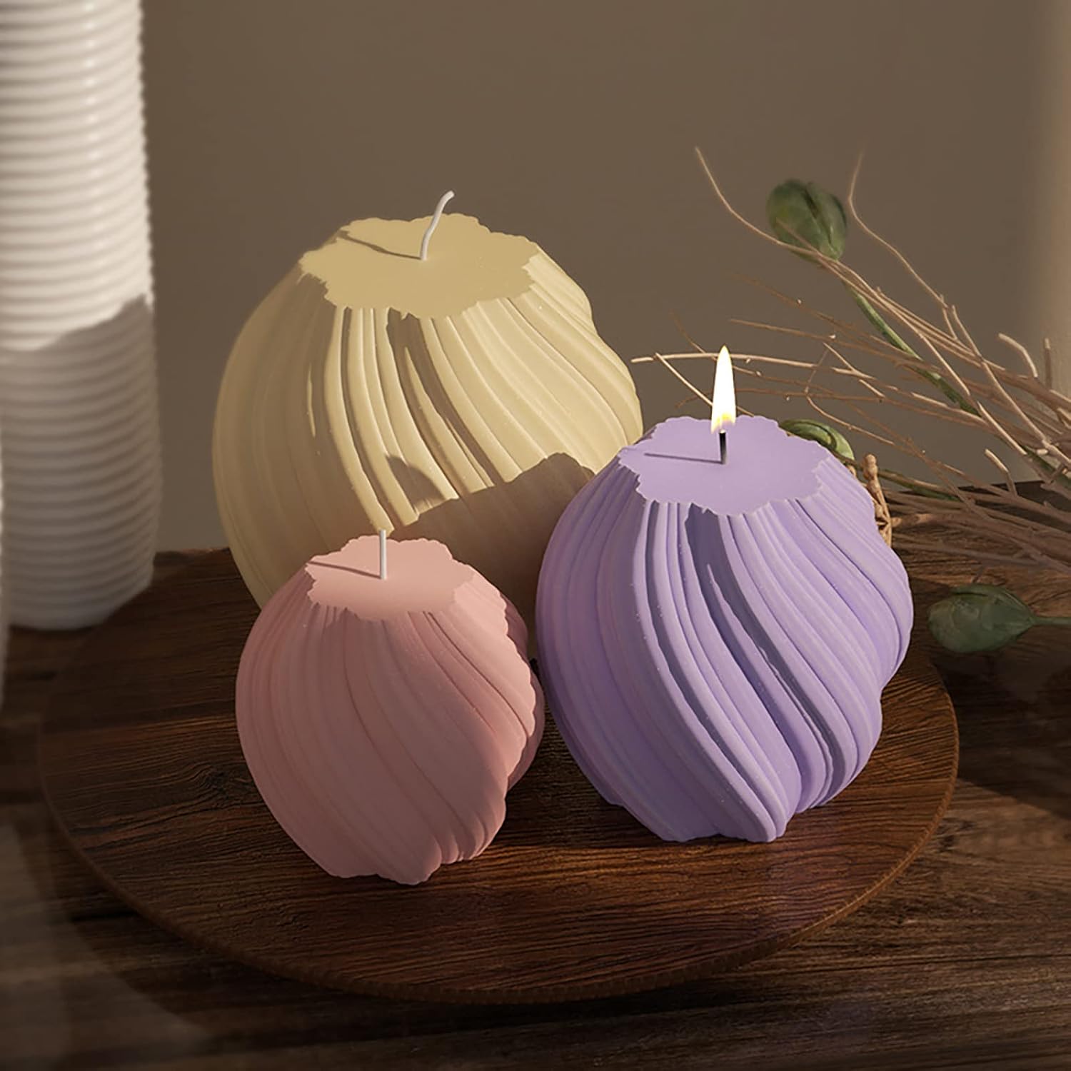 3 Pack Wave Candle Molds - Mul - Candle Mold Silicone avis et prix