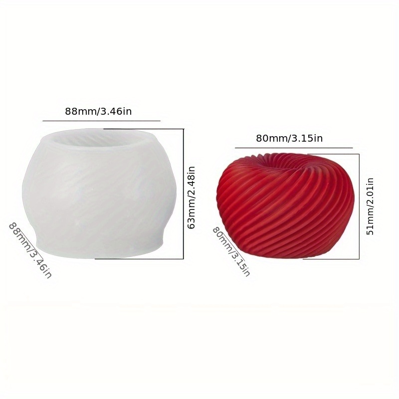 A trendy red apple silicone mo - Candle Making Equipment avis et prix