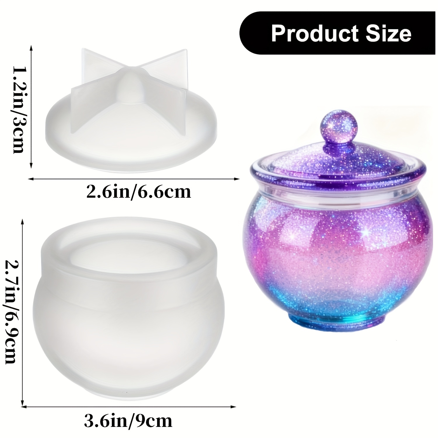 1 set of round resin can molds - Candle Mold Silicone avis et prix