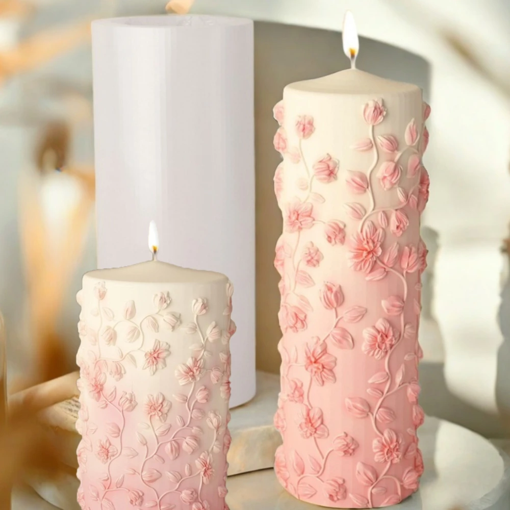 Floral Vine Relief Taper Candl - Candle Making Vinings avis et prix